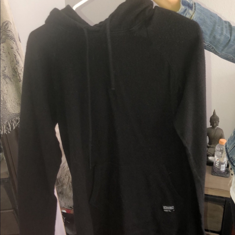 Soft black small men’s hoodie